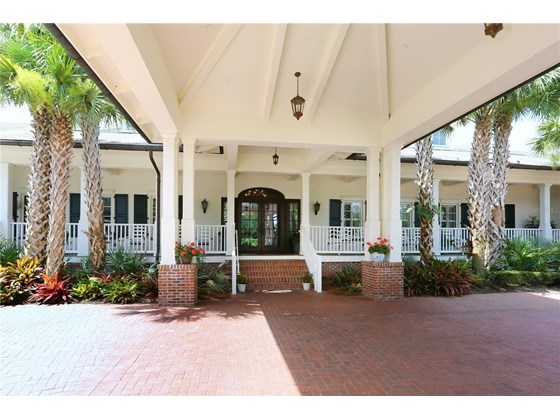 Front Entrance - Single Family Home for sale at 3501 Founders Club Dr, Sarasota, FL 34240 - MLS Number is A4497661