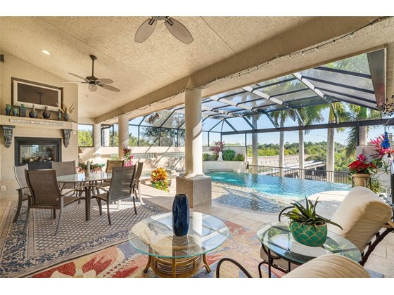 Lots of entertaining space makes a great way to spend an evening after playing in the beautiful Gulf beaches - Single Family Home for sale at 1012 Bayview Dr, Nokomis, FL 34275 - MLS Number is A4521028
