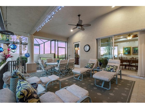 Extended lanai seating space makes entertaining a joy - Single Family Home for sale at 1012 Bayview Dr, Nokomis, FL 34275 - MLS Number is A4521028